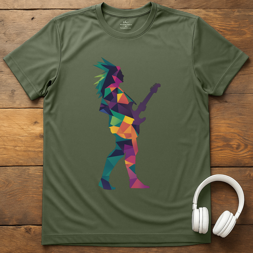 Technicolor Rock T-Shirt - Military Green