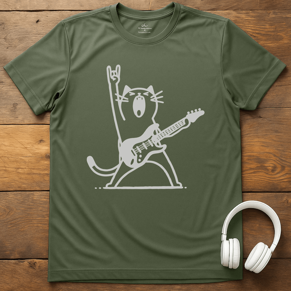 Meow T-Shirt - Military Green