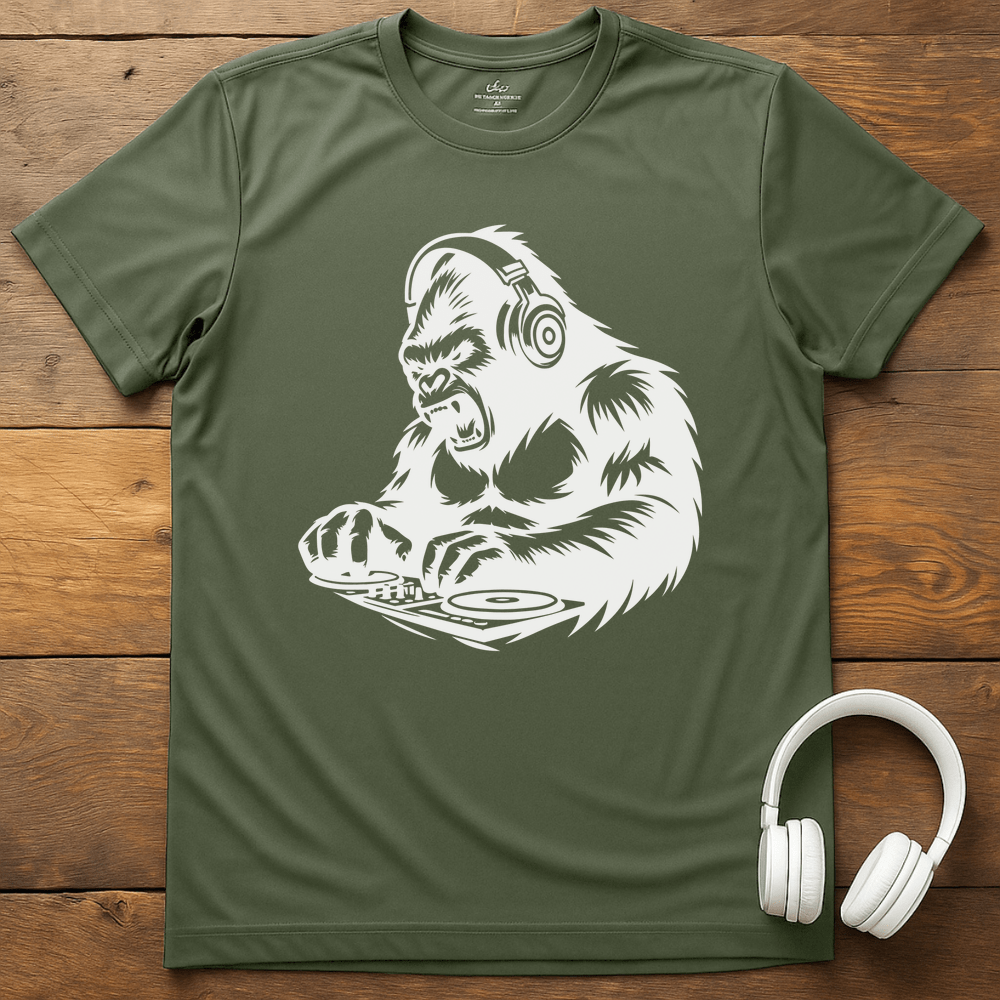 DJ Gorilla T-Shirt - Military Green