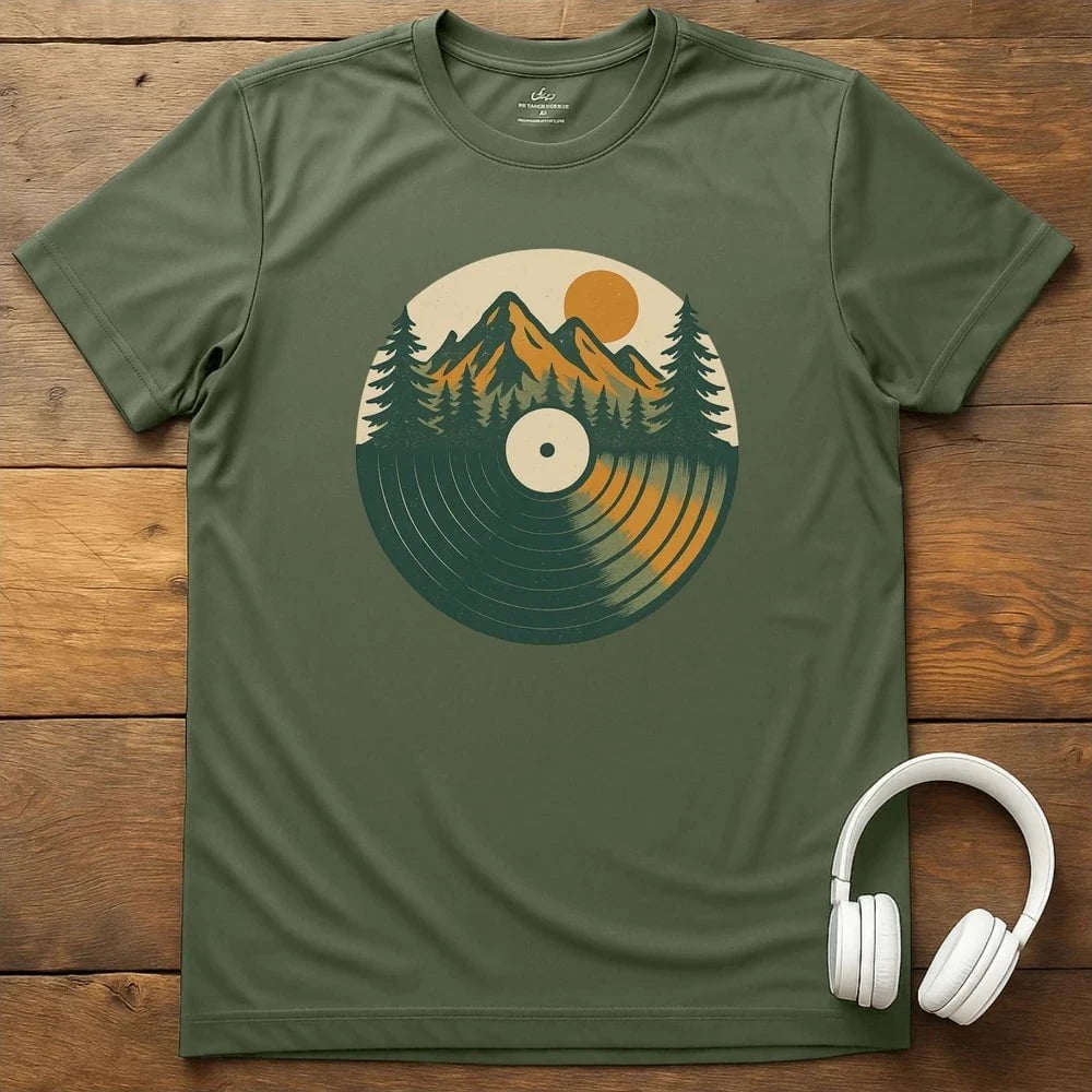 Nature Record T-Shirt - Military Green