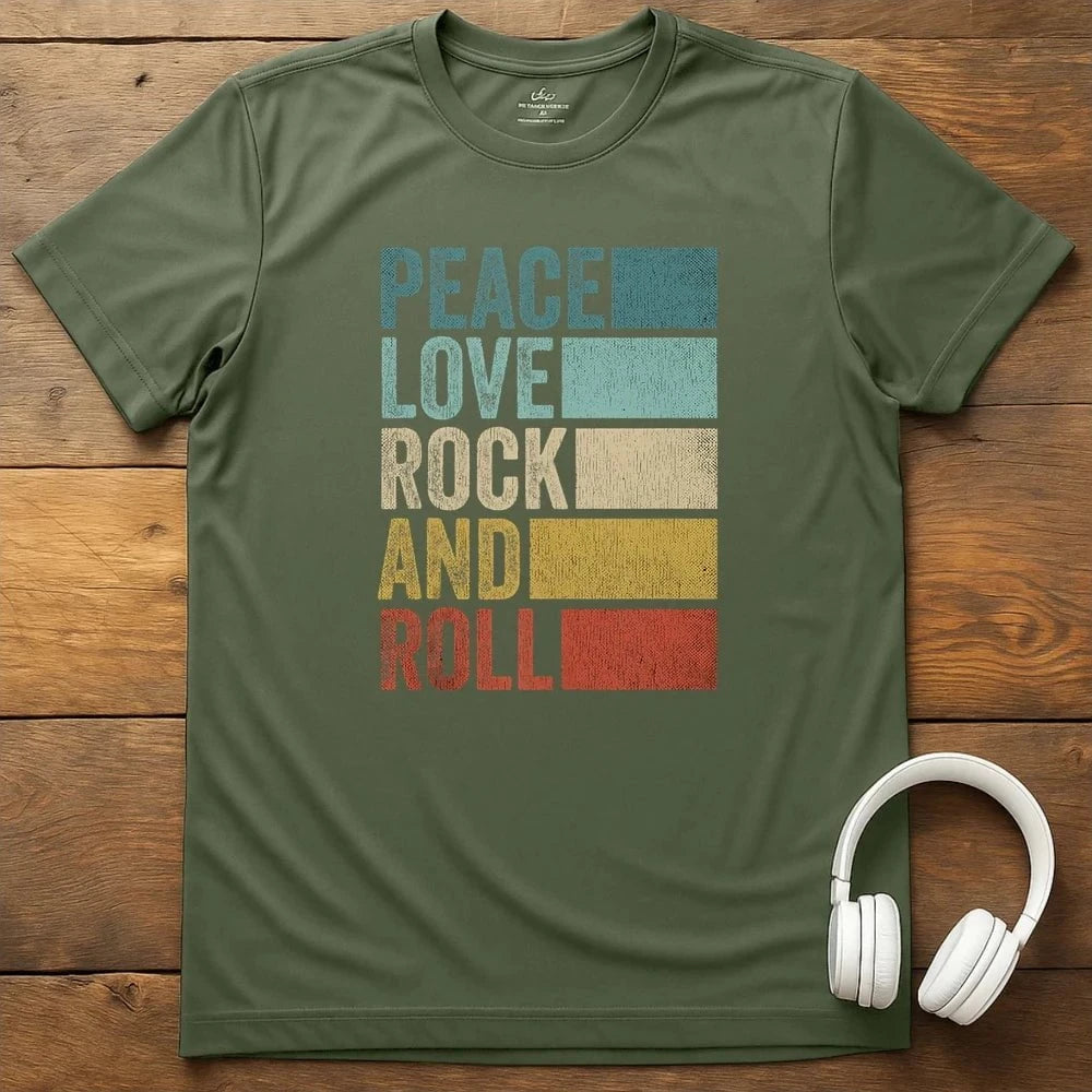 Vintage Rock T-Shirt - Military Green