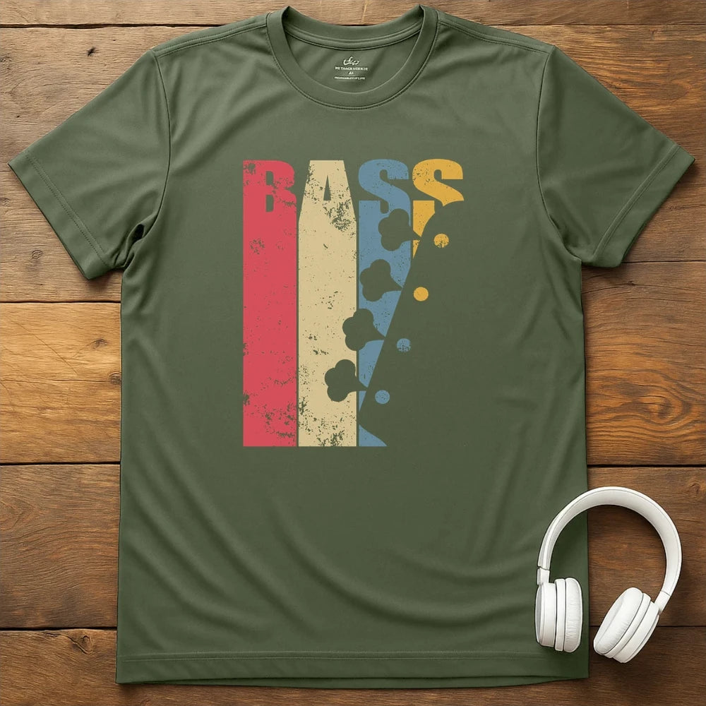 Vintage Bass T-Shirt - Military Green