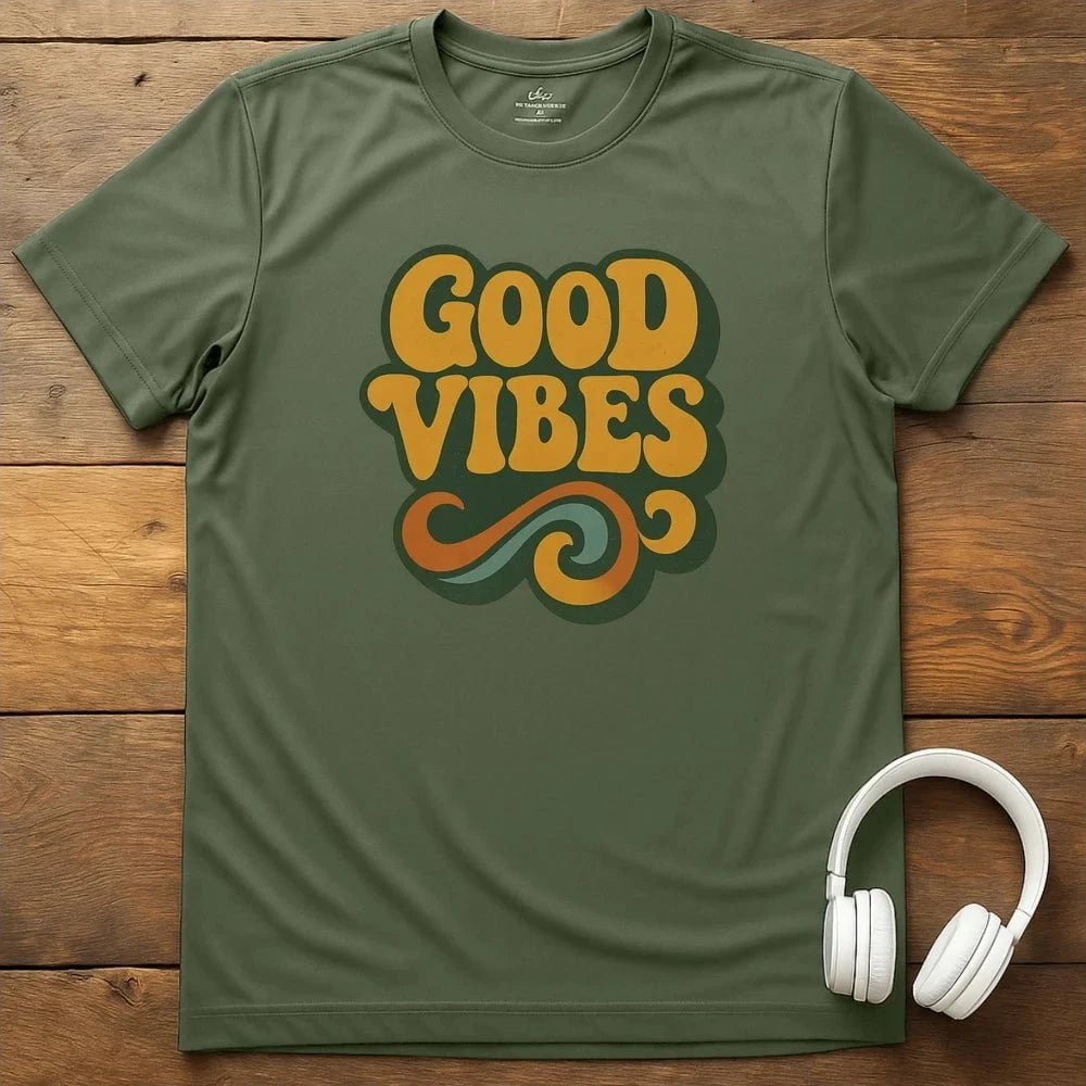 Good Vibes T-Shirt - Military Green