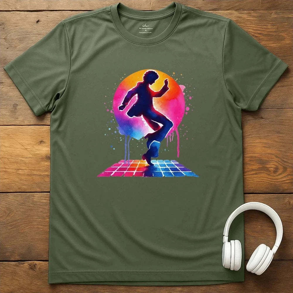 Feelin The Groove T-Shirt - Military Green