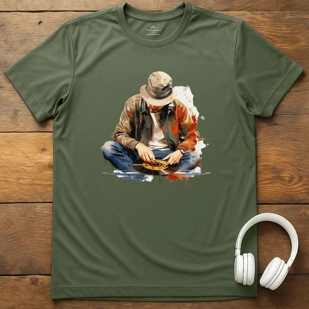 Ode To The DJ T-Shirt - Military Green