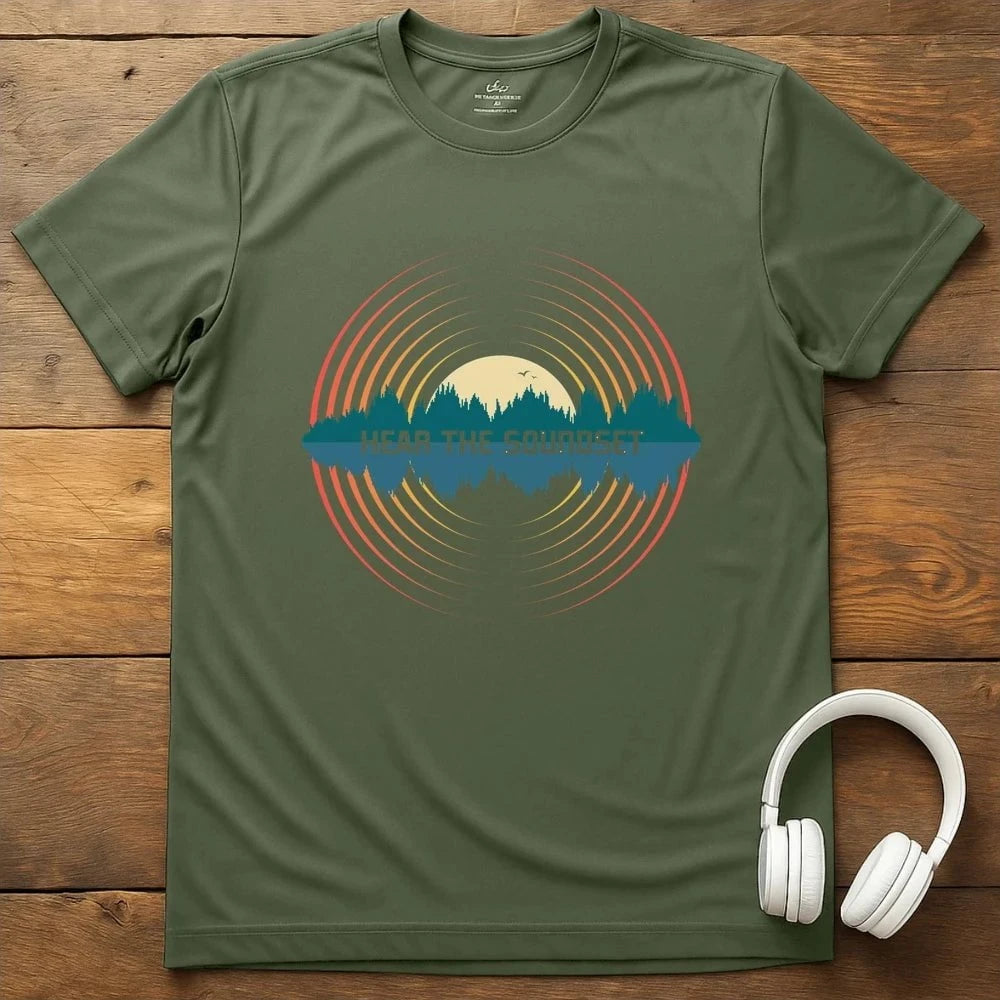 Hear The Soundset T-Shirt - Military Green