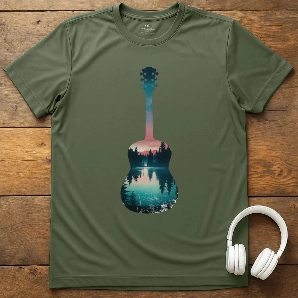 Muisc In Nature T-Shirt - Military Green
