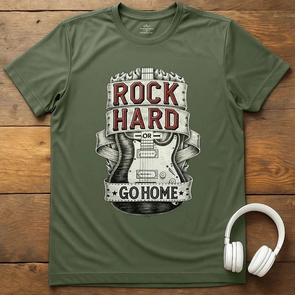 Rock Hard T-Shirt - Military Green