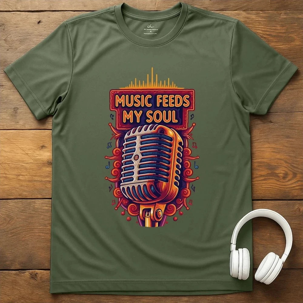 Feeds My Soul T-Shirt - Military Green