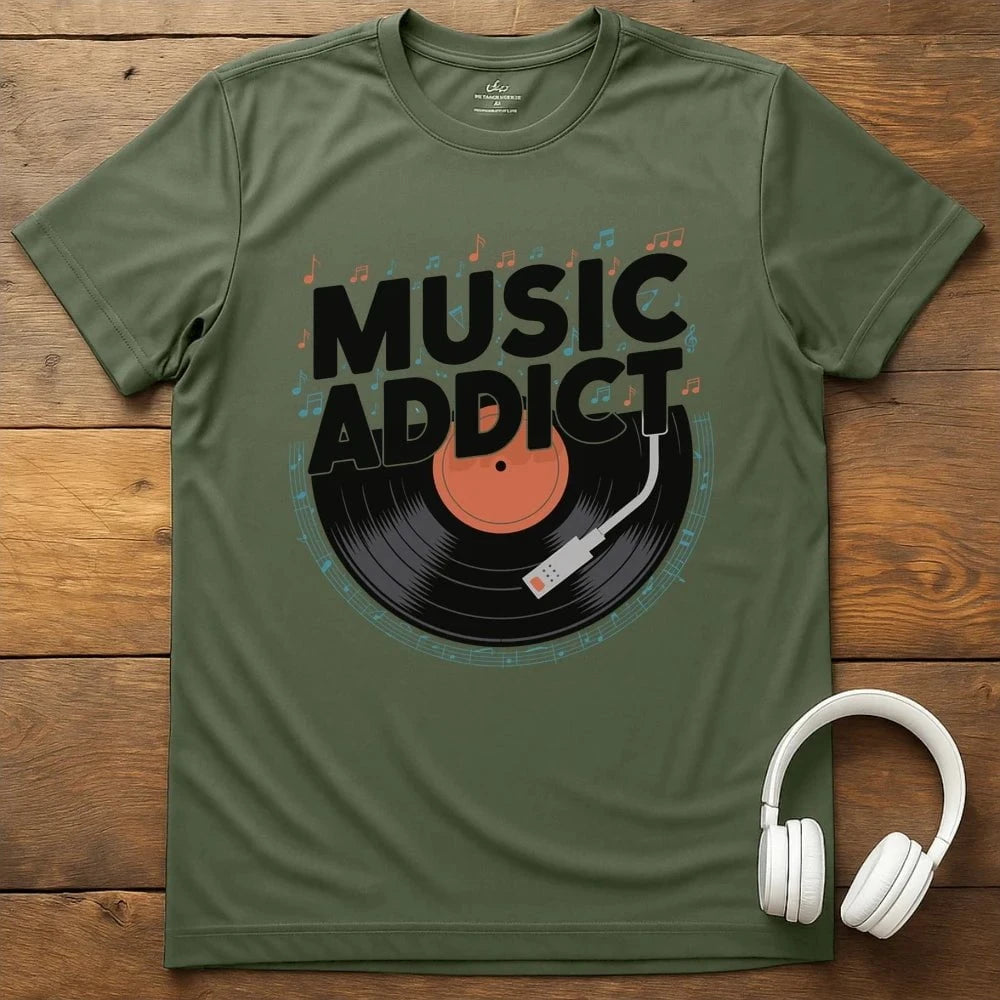 Addict T-Shirt - Military Green