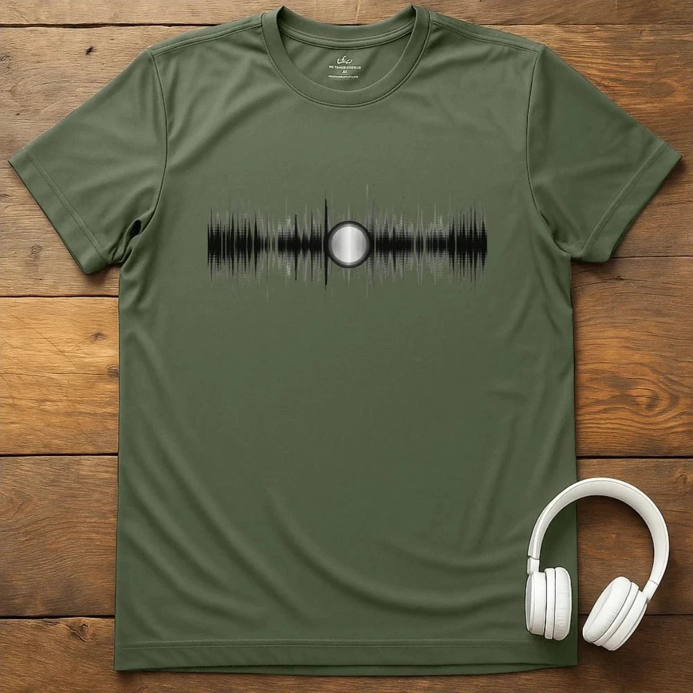 Vinyl Soundwave T-Shirt - Military Green