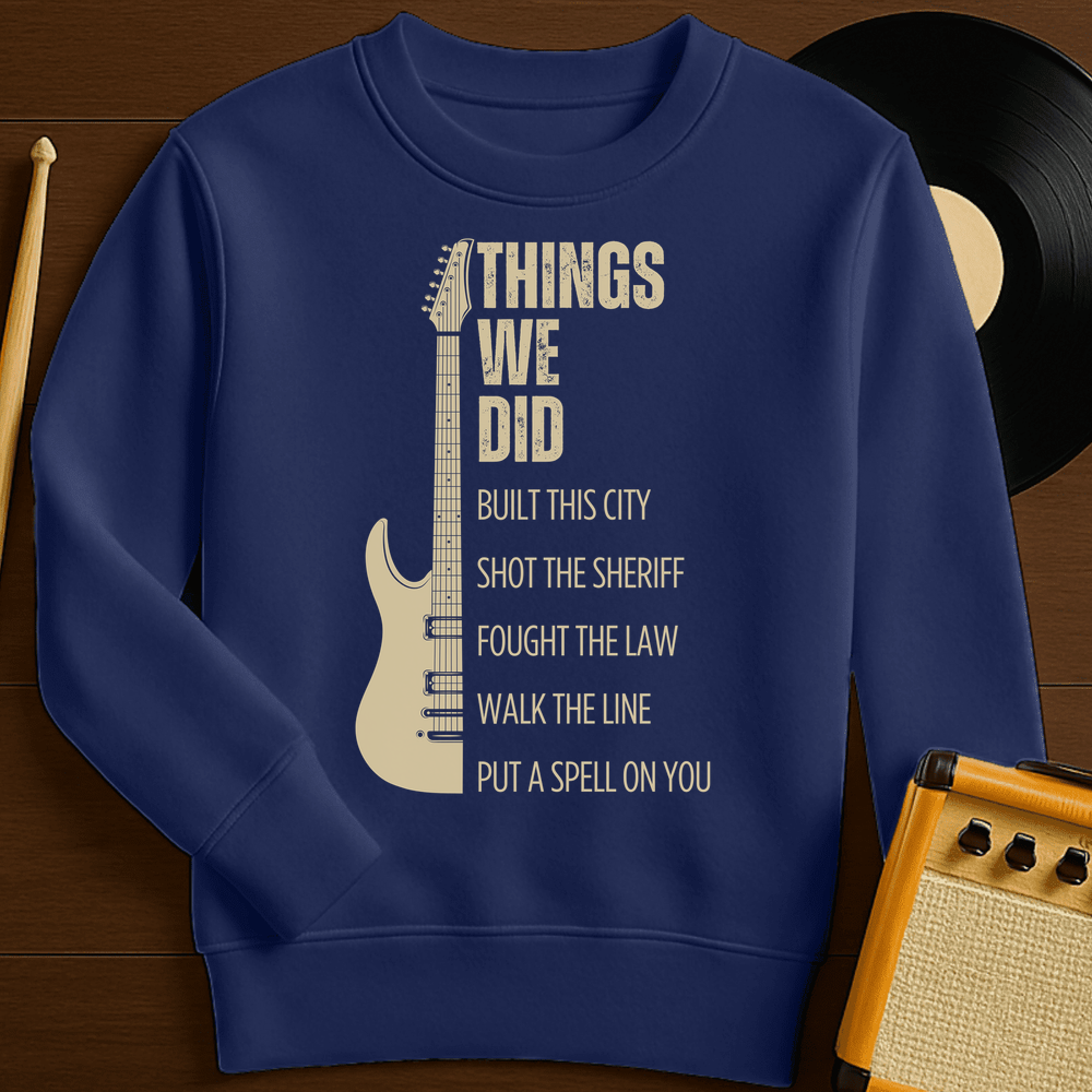 Things We Did Crewneck - Navy