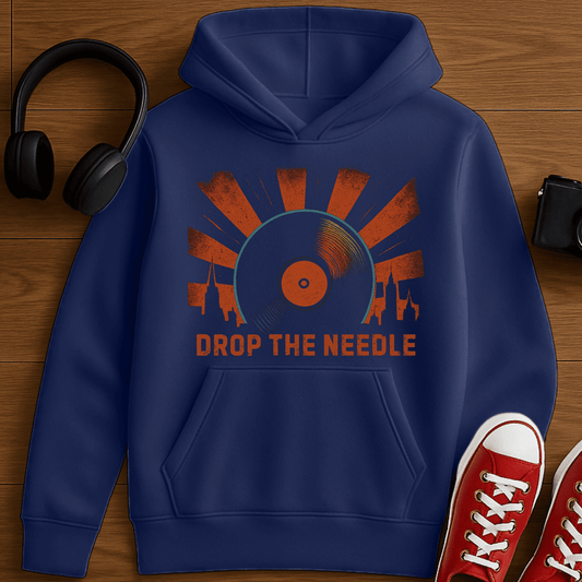 Drop The Needle Hoodie - Navy
