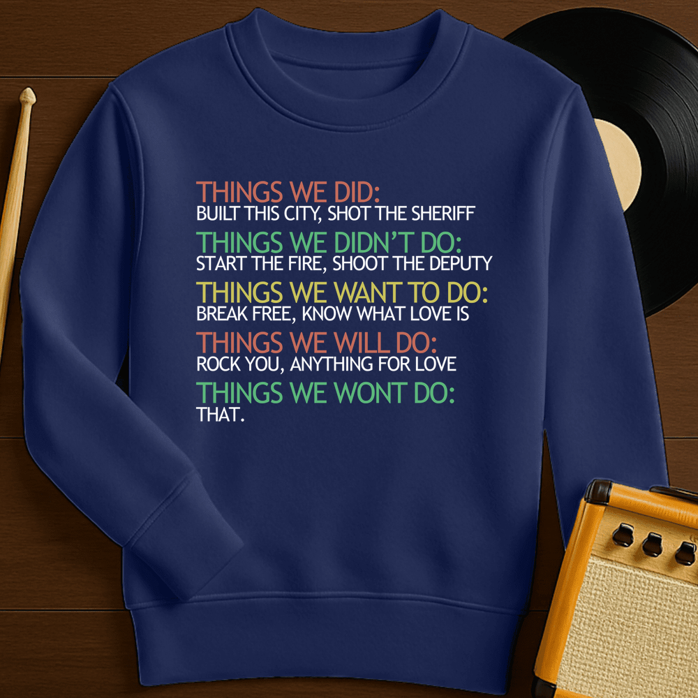Things Crewneck - Navy
