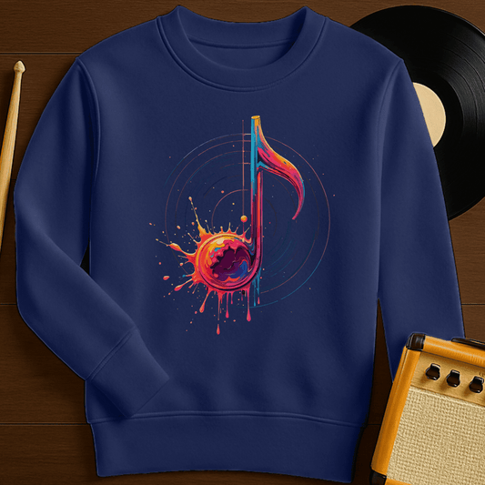 Color Me Music Crewneck - Navy
