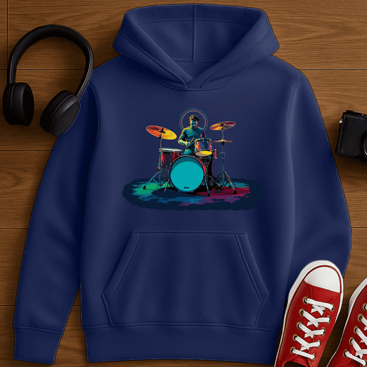 Drummer Halo Hoodie - Navy