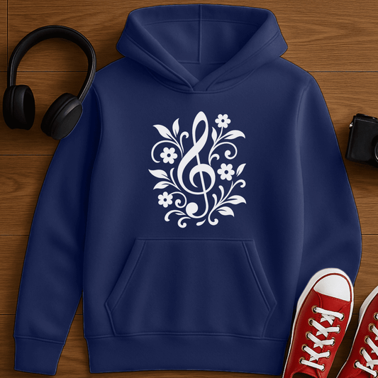 Treble Clef Hoodie - Navy