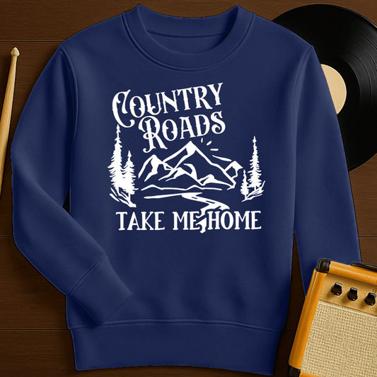Country Roads Crewneck - Navy