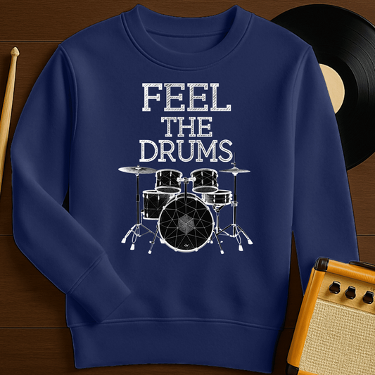 Feel The Drums Crewneck - Navy