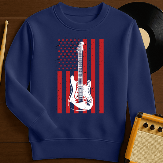 Flag Rocker Crewneck - Navy