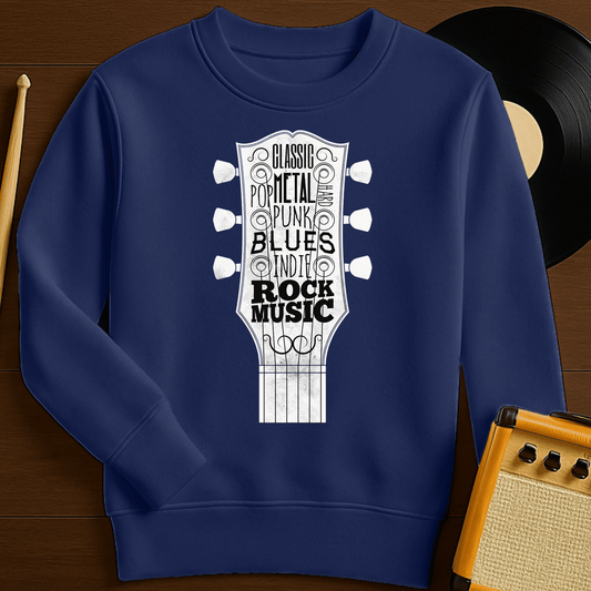 Guitar Genre Crewneck - Navy