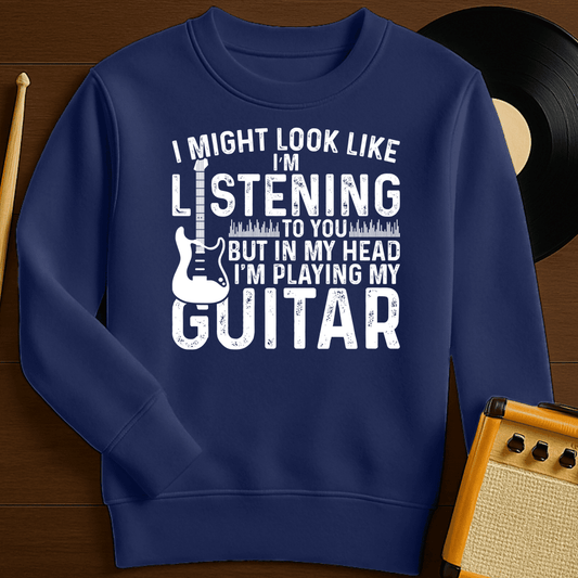 Not Listening Crewneck - Navy