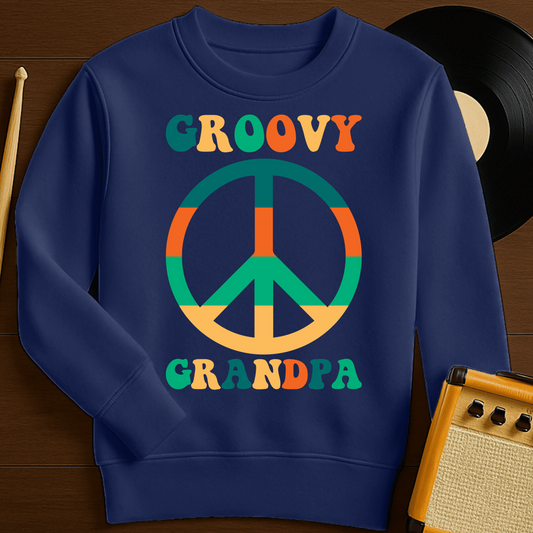 Groovy Grandpa Crewneck - Navy