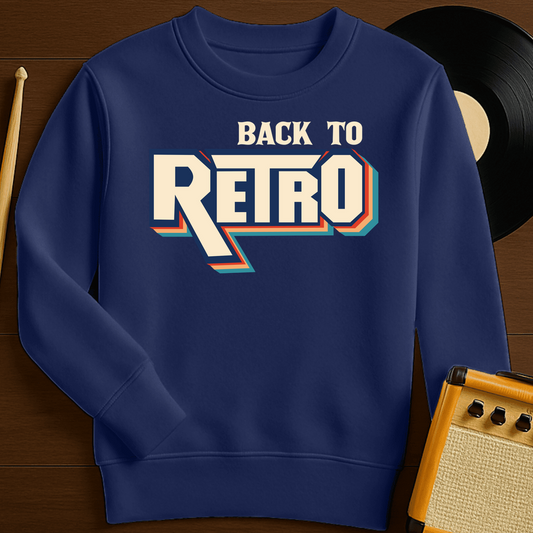 Back To Retro Crewneck - Navy