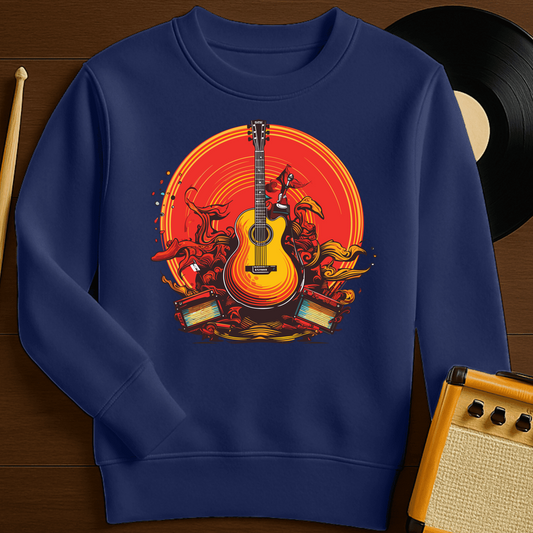 Guitar Groove Crewneck - Navy