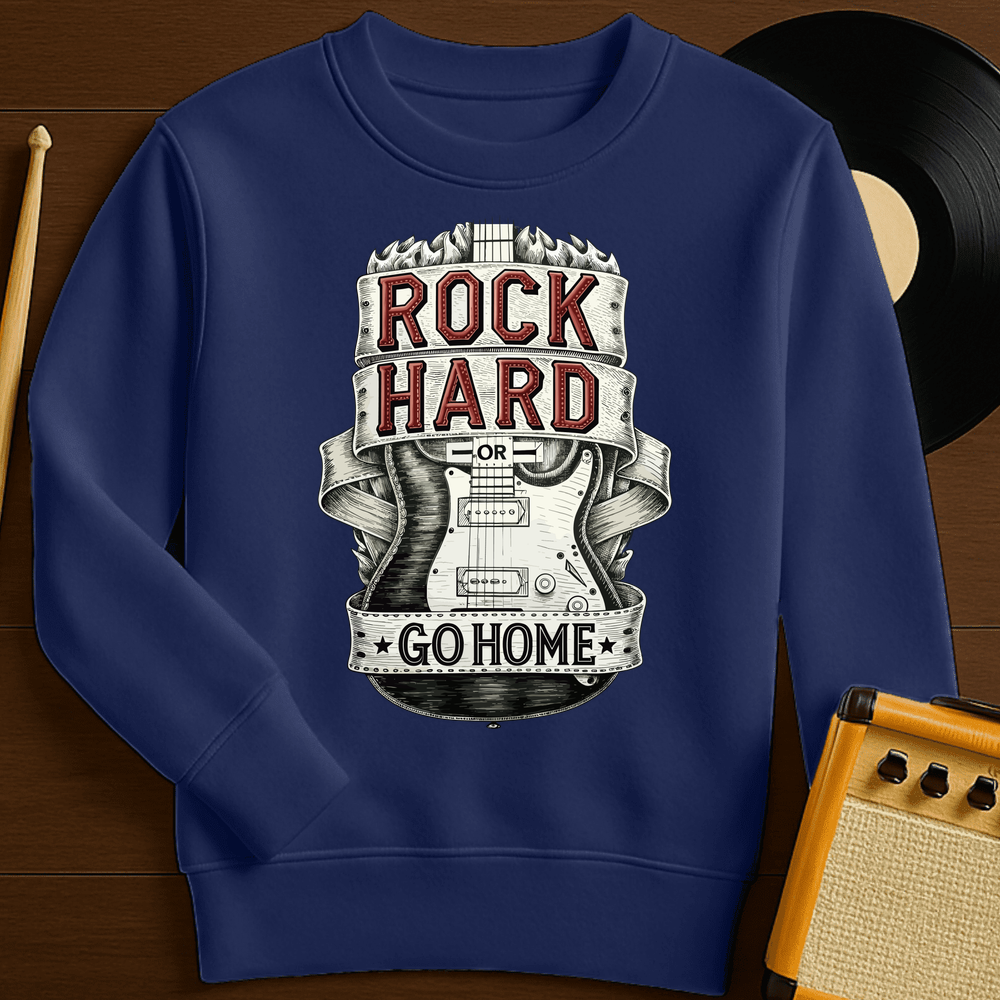 Rock Hard Crewneck - Navy