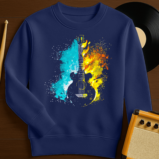 Splash Of Color Crewneck - Navy