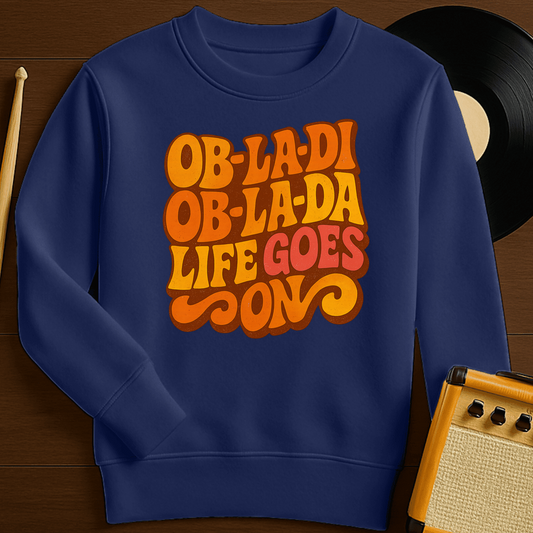 Life Goes On Crewneck - Navy