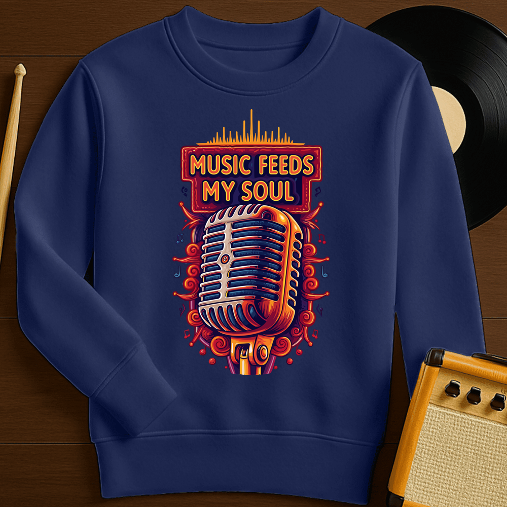 Feeds My Soul Crewneck - Navy