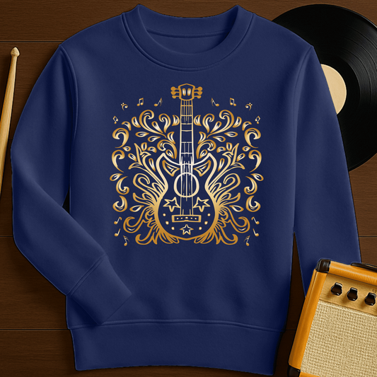 Golden Guitar Crewneck - Navy