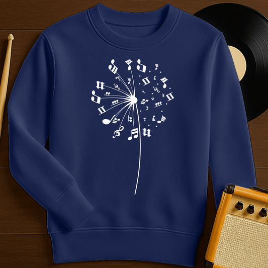 Fly Away Notes Crewneck - Navy