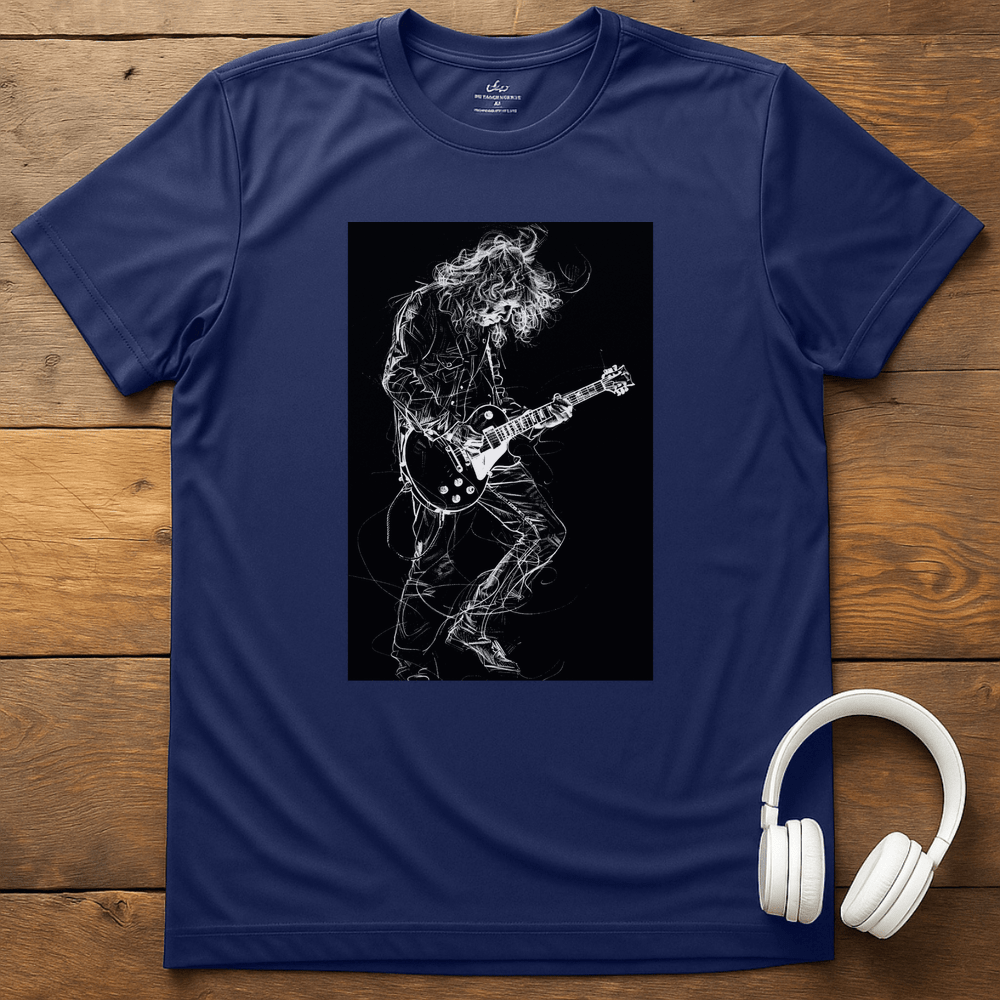 Tangled Guitarist T-Shirt - Navy