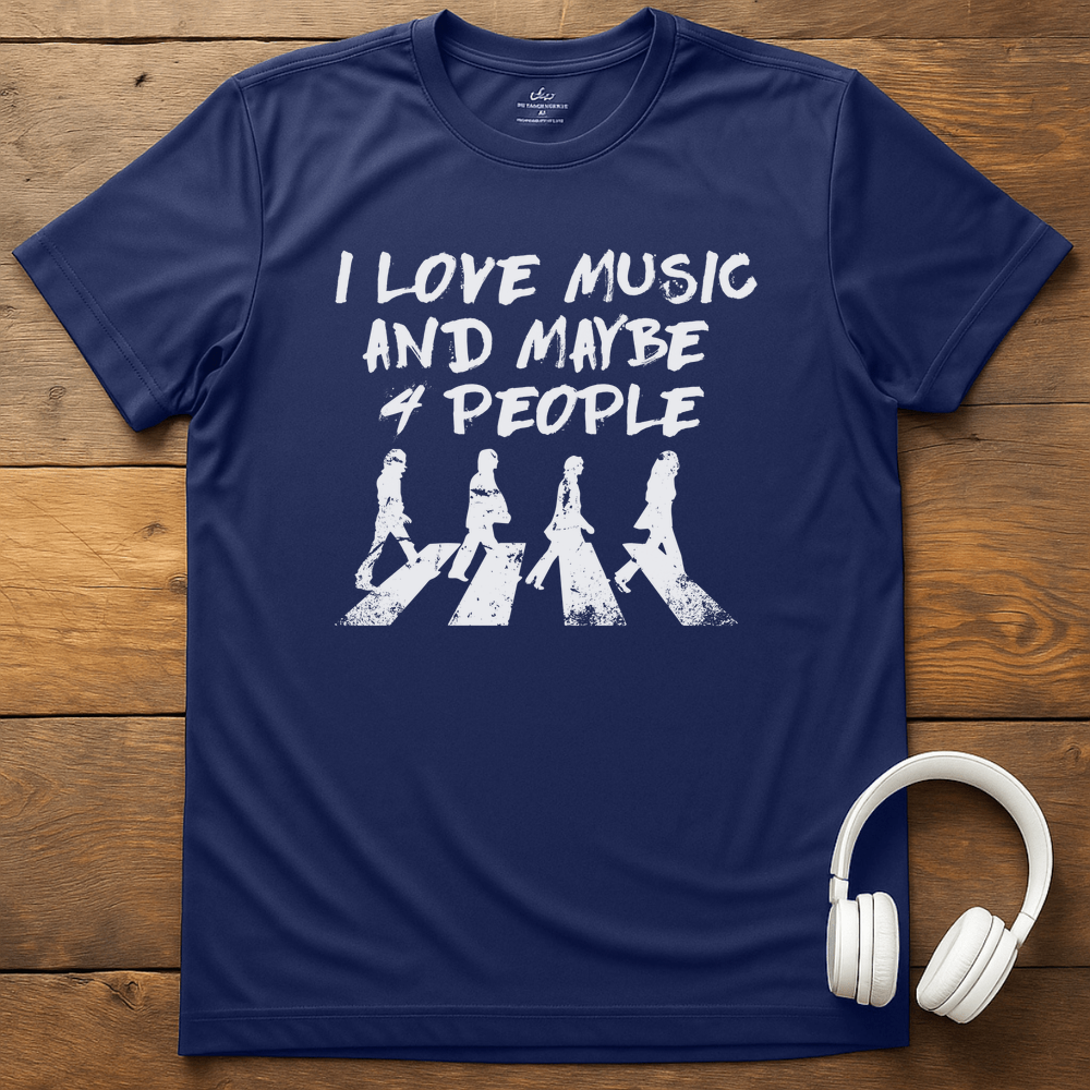 I Love The Beatles T-Shirt - Navy