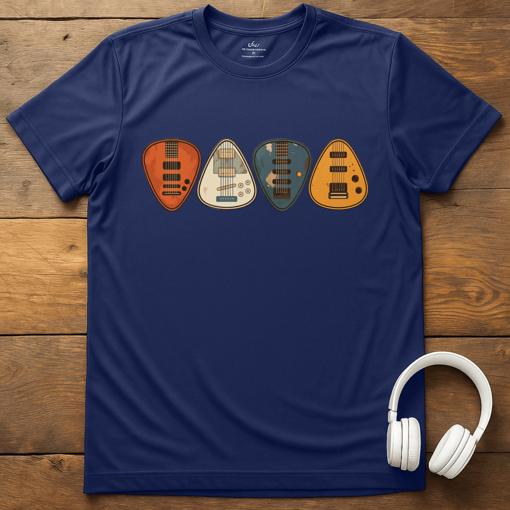 Vintage Picks T-Shirt - Navy