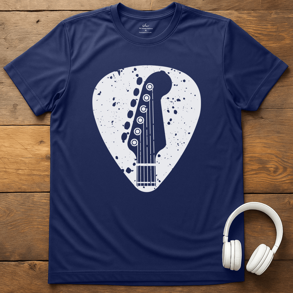 Guitar Pick T-Shirt - Navy