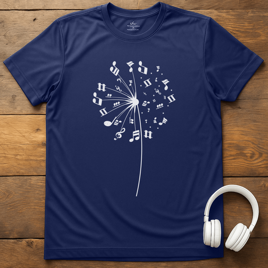 Fly Away Notes T-Shirt - Navy