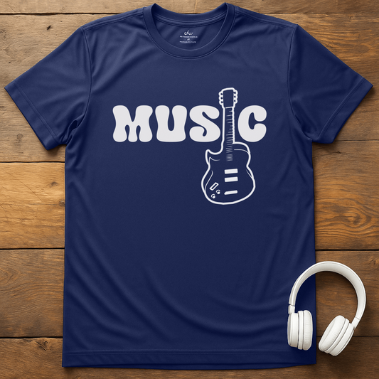 Guitar Music T-Shirt - Navy
