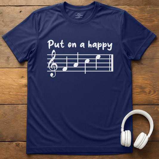 Happy Face T-Shirt - Navy