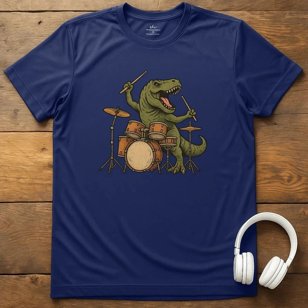 Dino Drums T-Shirt - Navy