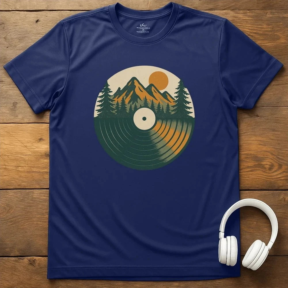 Nature Record T-Shirt - Navy