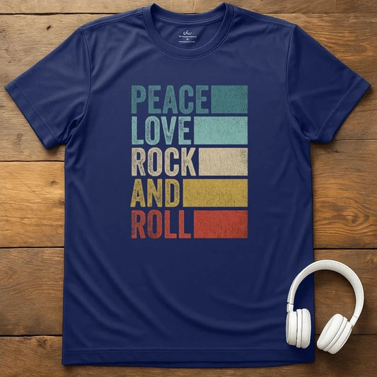 Vintage Rock T-Shirt - Navy