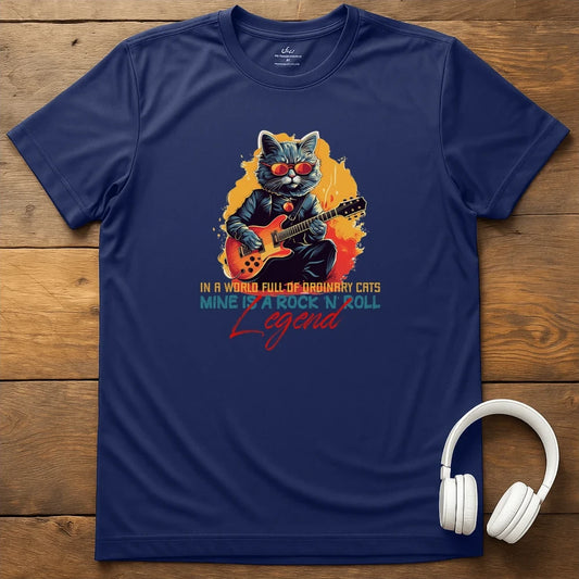 Cat Legend T-Shirt - Navy