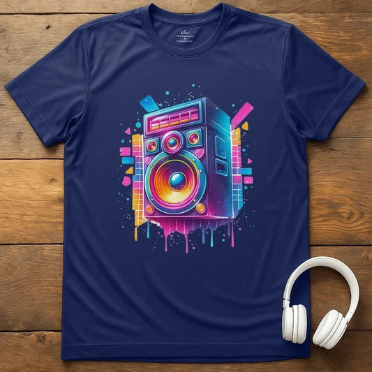 80s Speaker T-Shirt - Navy