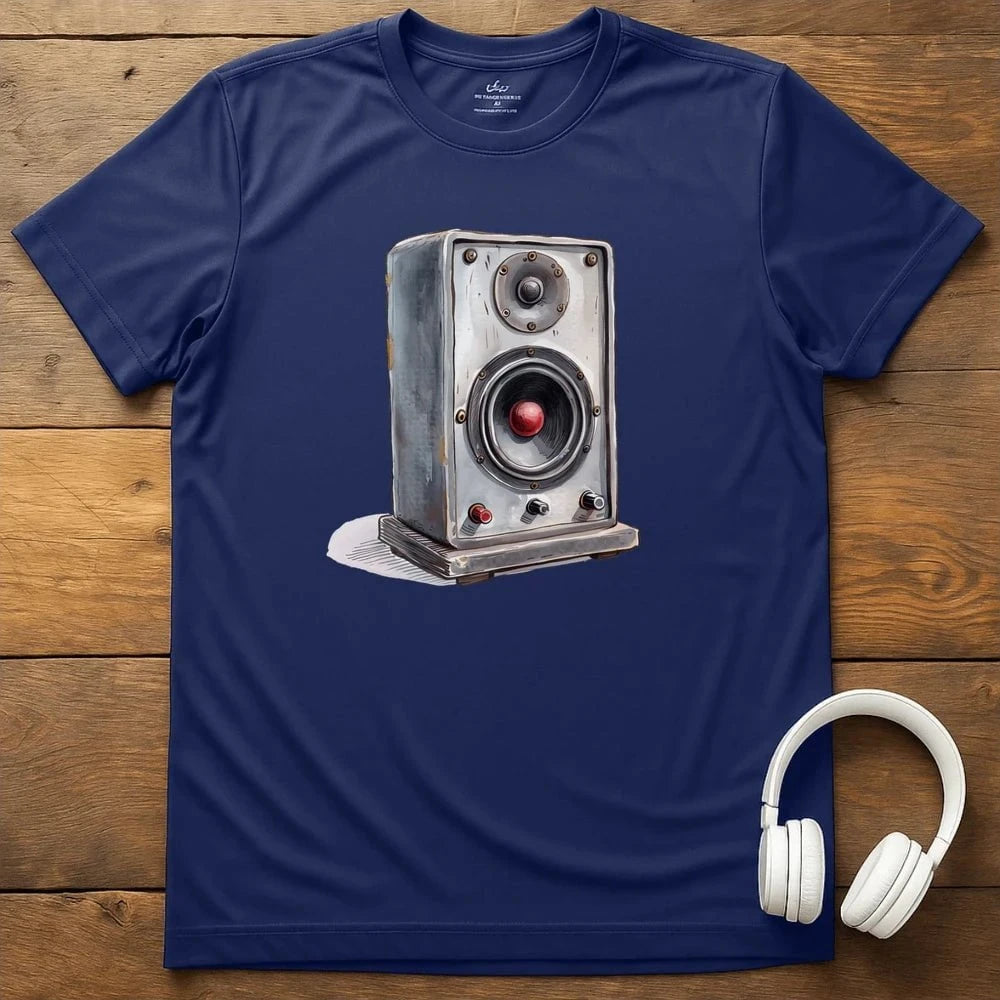 Powered Speaker T-Shirt - Navy