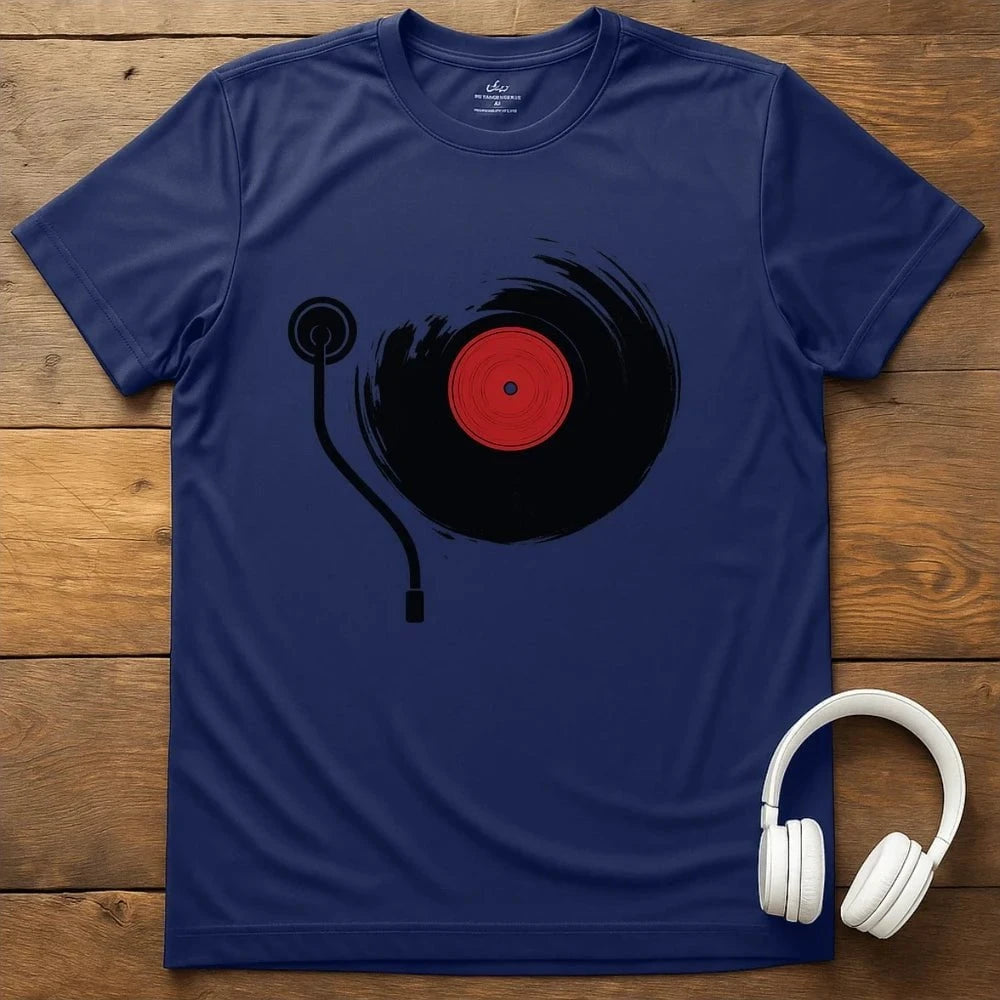 Vinyl Sound T-Shirt - Navy