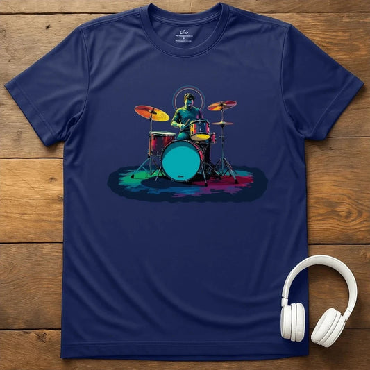 Drummer Halo T-Shirt - Navy
